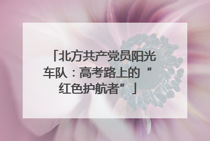 北方共产党员阳光车队：高考路上的“红色护航者”
