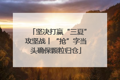 坚决打赢“三夏”攻坚战丨“抢”字当头确保颗粒归仓