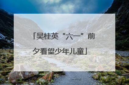 吴桂英“六一”前夕看望少年儿童