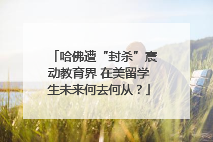 哈佛遭“封杀”震动教育界 在美留学生未来何去何从？