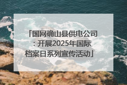 国网确山县供电公司：开展2025年国际档案日系列宣传活动