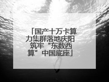 国产十万卡算力集群落地庆阳 筑牢“东数西算”中国底座