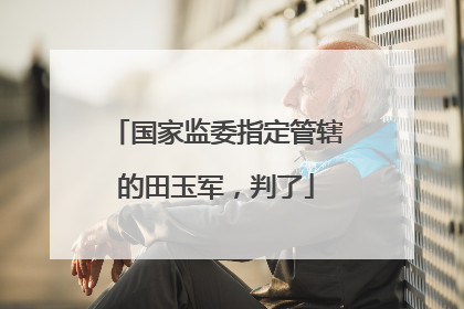 国家监委指定管辖的田玉军，判了