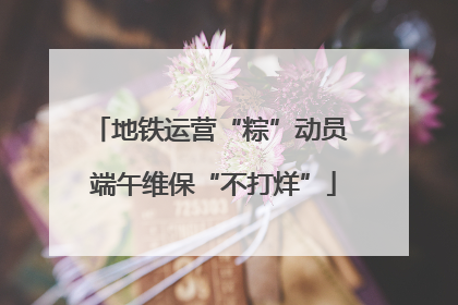 地铁运营“粽”动员 端午维保“不打烊”