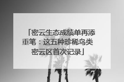 密云生态成绩单再添重笔：这五种珍稀鸟类密云区首次记录