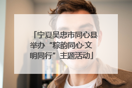 宁夏吴忠市同心县举办“粽韵同心·文明同行”主题活动
