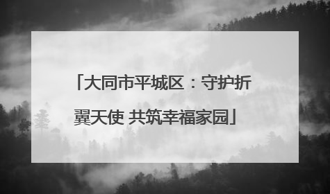 大同市平城区：守护折翼天使 共筑幸福家园