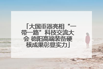 大国重器亮相“一带一路”科技交流大会 德阳高端装备硬核成果彰显实力