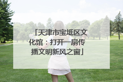 天津市宝坻区文化馆：打开一扇传播文明新风之窗