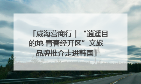 威海营商行｜“逍遥目的地 青春经开区”文旅品牌推介走进韩国