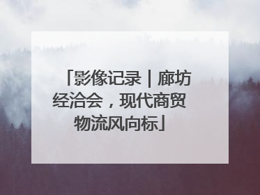 影像记录｜廊坊经洽会，现代商贸物流风向标