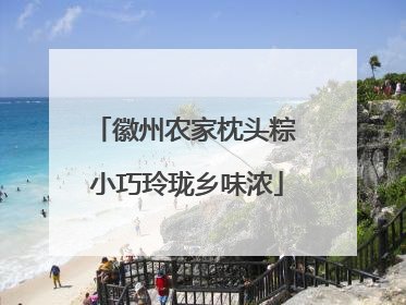 徽州农家枕头粽 小巧玲珑乡味浓