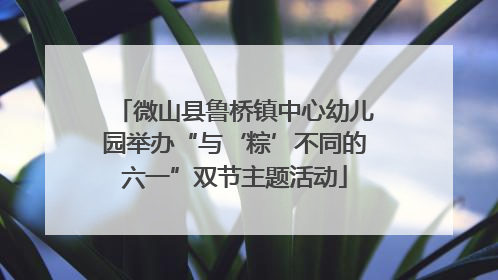 微山县鲁桥镇中心幼儿园举办“与‘粽’不同的六一”双节主题活动