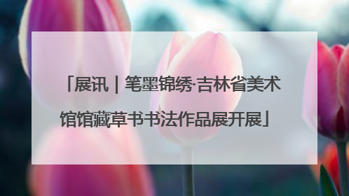 展讯｜笔墨锦绣·吉林省美术馆馆藏草书书法作品展开展