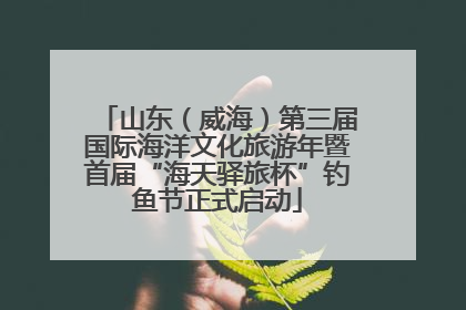 山东（威海）第三届国际海洋文化旅游年暨首届“海天驿旅杯”钓鱼节正式启动