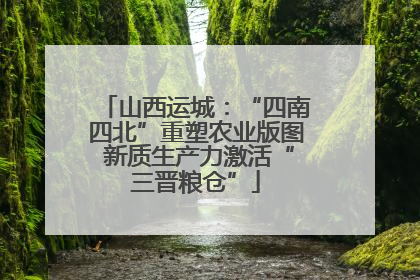 山西运城：“四南四北”重塑农业版图 新质生产力激活“三晋粮仓”
