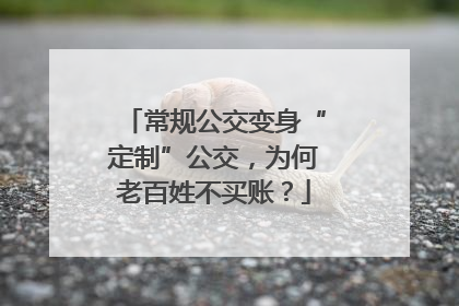 常规公交变身“定制”公交，为何老百姓不买账？