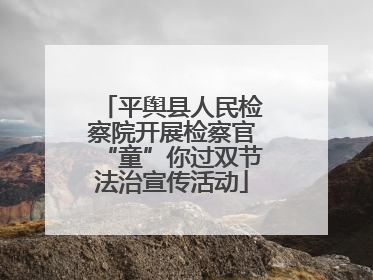 平舆县人民检察院开展检察官“童”你过双节法治宣传活动