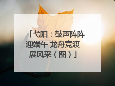 弋阳：鼓声阵阵迎端午 龙舟竞渡展风采（图）