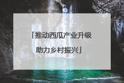 推动西瓜产业升级 助力乡村振兴