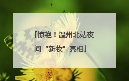 惊艳！温州北站夜间“新妆”亮相