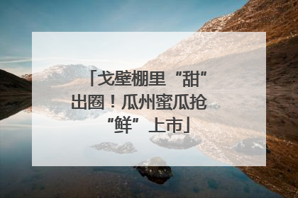 戈壁棚里“甜”出圈！瓜州蜜瓜抢“鲜”上市