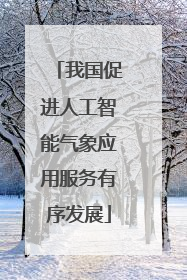 我国促进人工智能气象应用服务有序发展