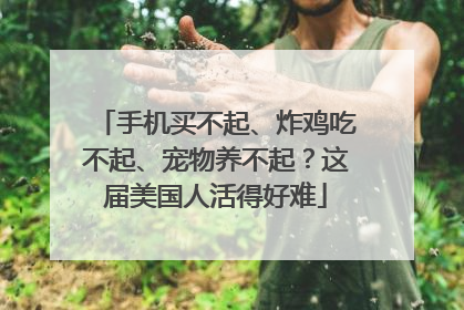 手机买不起、炸鸡吃不起、宠物养不起？这届美国人活得好难
