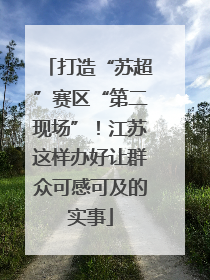 打造“苏超”赛区“第二现场”！江苏这样办好让群众可感可及的实事