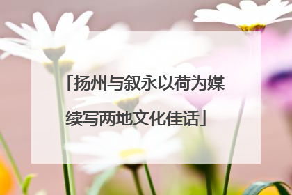 扬州与叙永以荷为媒续写两地文化佳话