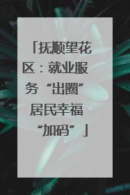 抚顺望花区：就业服务“出圈” 居民幸福“加码”