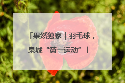 果然独家｜羽毛球，泉城“第一运动”