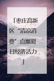 枣庄高新区“清凉消费”点燃夏日经济活力