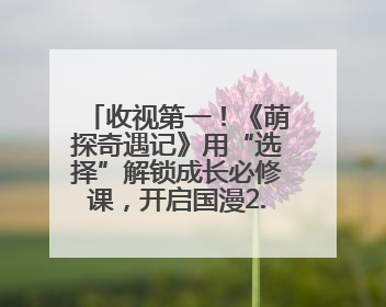 收视第一！《萌探奇遇记》用“选择”解锁成长必修课，开启国漫2.0版本