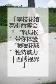 攀枝花馆亮相西博会！“豹局长”带你体验“暖暖花城”独特魅力｜西博视界