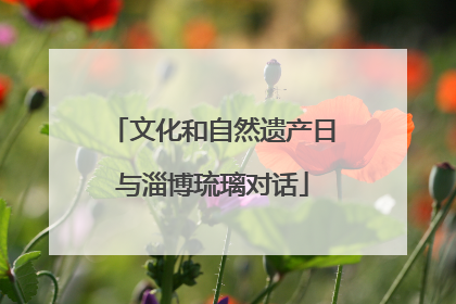 文化和自然遗产日与淄博琉璃对话