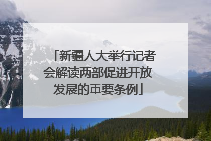 新疆人大举行记者会解读两部促进开放发展的重要条例
