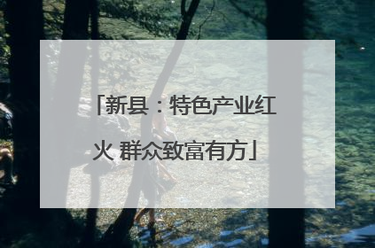 新县：特色产业红火 群众致富有方