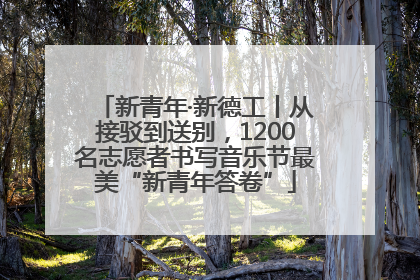 新青年·新德工丨从接驳到送别，1200名志愿者书写音乐节最美“新青年答卷”