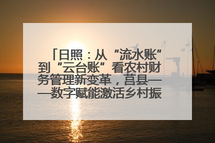 日照：从“流水账”到“云台账”看农村财务管理新变革，莒县——数字赋能激活乡村振兴“一池春水”
