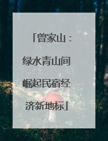 曾家山：绿水青山间崛起民宿经济新地标