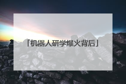 机器人研学爆火背后