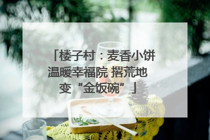 楼子村：麦香小饼温暖幸福院 撂荒地变“金饭碗”