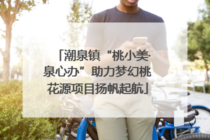 潮泉镇“桃小美·泉心办”助力梦幻桃花源项目扬帆起航
