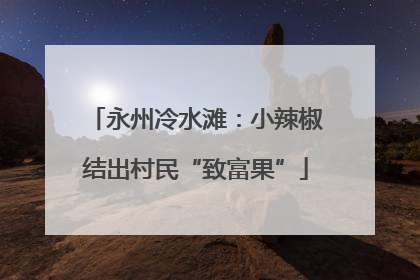永州冷水滩：小辣椒结出村民“致富果”