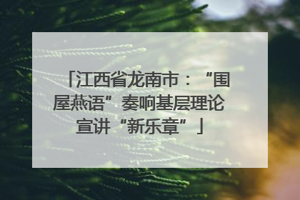 江西省龙南市：“围屋燕语”奏响基层理论宣讲“新乐章”