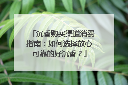 沉香购买渠道消费指南：如何选择放心可靠的好沉香？