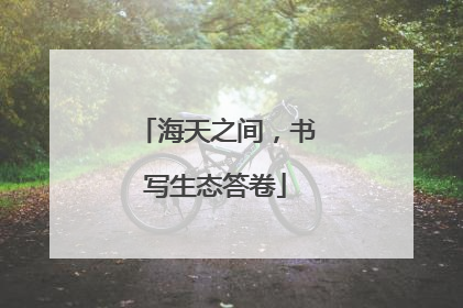 海天之间，书写生态答卷