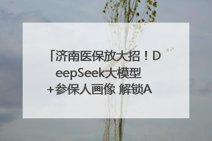 济南医保放大招！DeepSeek大模型+参保人画像 解锁AI医保管家新体验