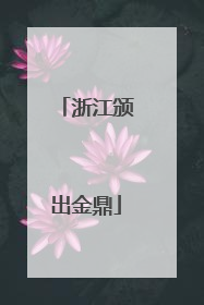 浙江颁出金鼎